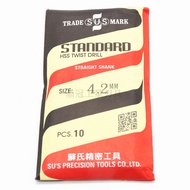 Genuine Taiwan SUS SUS SUS SUS Straight Shank Twist Drill Bit 1 2 3 4 5 6 7 8 9 10mm