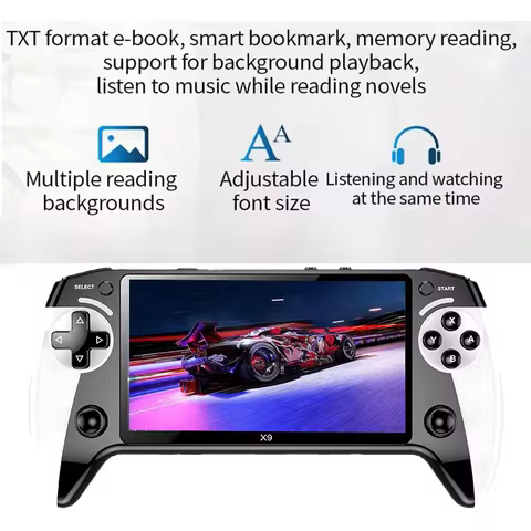 X9 portable game console, 5.5-inch screen, 1500mAh, retro video game player, Type C charging, electr