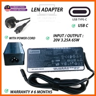 LENOVO 65W TYPE C X1-CARBON X280 X380 X390 X570 ADLX65YCC3A LAPTOP CHARGER ADAPTER