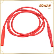 ROWANSG 1/2pcs Meter Test Lead Extension, 100CM/ 39.37inch Silicone Male-to-Female Banana Plug, Red&