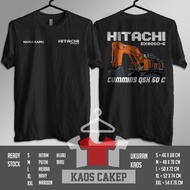MESIN Hitachi EX8000-6 Heavy Equipment Two-Machine Cummins Free Your Name Distro Shirt