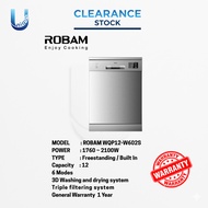 ROBAM CLEARANCE SET 3D WASHING & DRYING SYSTEM DISHWASHER - WQP12-W602S