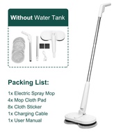 White/Green Electric Mopping Handheld Mop Water Spray Mop Cordless Electric Wiper Floor Window Washe