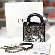 本週超特價💰全新LADY DIOR MINI Mirror Mosaic in Black Lambskin M0598VWSC 黑色牛皮拼鏡面 #BRAND NEW #香榭站正品