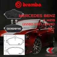 ผ้าเบรคหน้า BREMBO MERCEDES BENZ E W213 (220D AMG) (350e AMG) ปี 16-> (P50118B/C)
