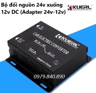 1 Bộ đổi nguồn xe tải 24V xuống 12V hiệu KUERL - Adapter chuyển nguồn ô tô 24v sang 12v