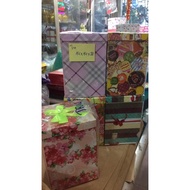Square cylindrical gift box combo 14x14x20cm :