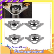 【W】4Pack Bed Tie Down Cleat Clips 999T7-ZV00A for    2005-2019 Bed Cargo Bed Clamps Tie Clip 999T7-W