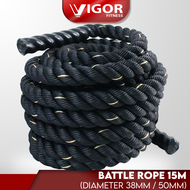 Battle Rope 5cm (Diameter) x 15M (Length) Poly Exercise Workout Strength Training