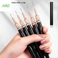 AQ 5PCS Nail Art Liner Brushes Sizes Painting Nail Design Pen 4/8/12/20/25mm Drawing Tool For Long L