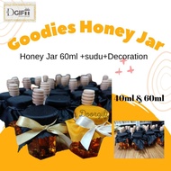 Doorgift Madu, honey in jar 20ML, 40ML Custom decoration goodies honey jar wedding gift box