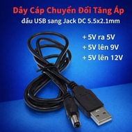 5V to 12V USB Booster Cable – Powering Wifi, Camera, Router from Backup Charger / 5V Charger