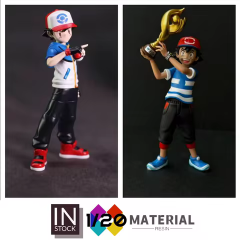 [In Stock]1/20 Resin Scale World [CHILDHOOD] - Ash Ketchum (BW) [Split RE-MENT]