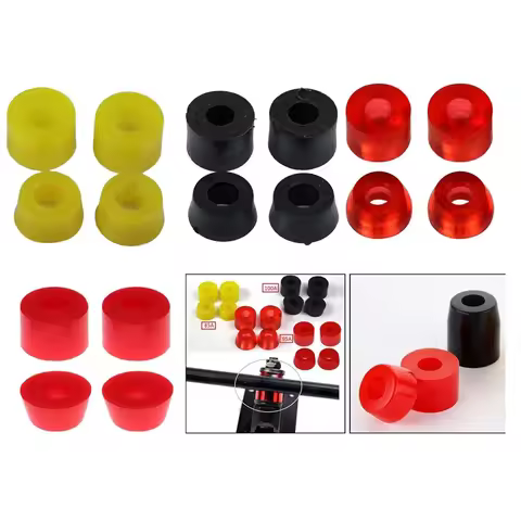 4Pcs Replacement Pivot Cups Skateboard Longboard Parts Pivot Tube Shockproof Skate Parts Standard Ba