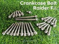 CNC crankcase bolts set Raider 150 fi