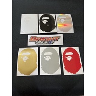 BAPE CUTTING LOGO STICKER