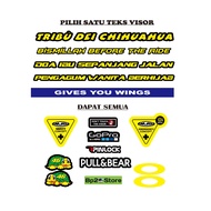 NJS Helmet Sticker Package