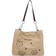 Cute Tote Bag with Zipper,Funny Cats Messenger Canvas Bag for Women, Cute Shoulder Bag Y2K Hobo Bag 