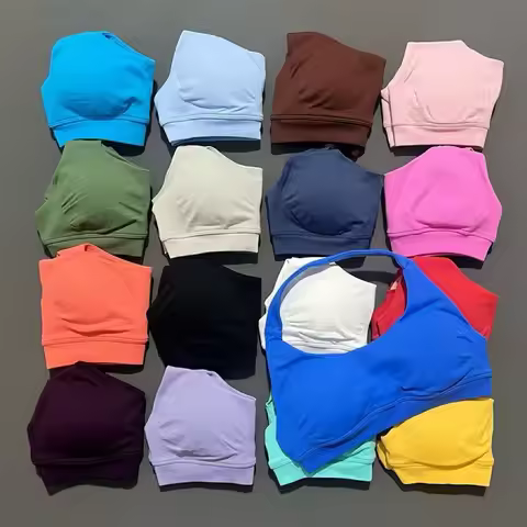 Women Sports Bra Seamless Halter Yoga Clothes Removable Cups Women Workout Clothing Gym Backless Bra