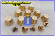 KAKIAN BAUT 11mm - KAKIAN TAS ANTI KARAT (isi 4 Biji) MODEL KERUCUT - PAKU BAUT - KANCING BAUT