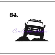 4x4 car sticker