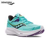 Saucony Women Ride 15 Wide Running Shoes - Cool Mint / Acid