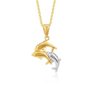 SK Jewellery SK 916 Dolphin Trio Gold Pendant