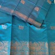 Premium Silk Saree to Ship (Teal blue)