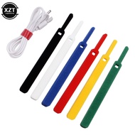 10 PCS Velcro tape self-adhesive data cable management with needle velcro strap pointed Velcro cable tie 11*145mm