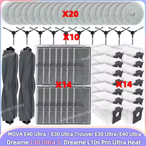 Fit For Dreame MOVA E40 Ultra / MOVA E30 Ultra, Dreame L30 Ultra S/ Dreame L10s Pro Ultra Heat Tricu