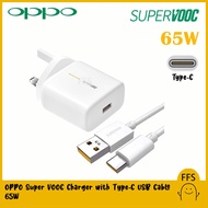 [FFS] OPPO Super VOOC 65W Flash Charger with Type-C USB Data Cable - VOOC Super Fast Charging For OPPO