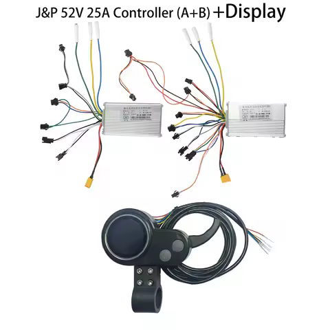 JP 52V 60V 25A 37A 45A Electric Scooter Brushless Dc Controller Instrument Display Full Set For E Sc