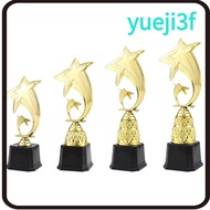 YUEJI Star Trophy, 22/26/28/31cm Plastic Base Sports Trophy, Great Award Black Base Custom-Made Crea
