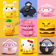 Cute Pig Silicone 3D Stereo Headphone Case for AirPods3gen case Headphone Case 2021 New for AirPods3 Headphone Case Compatible with AirPodsPro case AirPods2gen case