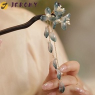 JEROMY Hanfu Hairpin, Hair Sticks for Buns Tassel Wooden Hair Stick, Classical Hanfu Headwear Flower Hair Accessories for Women