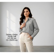 KATUN KEMEJA Women's Plain Cotton Embroidered Shirt Alo Busui Premium High Quality