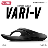 VING VARI-V Recovery Sandals Jet Black รองเท้าแตะใส่วิ่งออกกำลังกาย รองเท้าแตะฟื้นฟู/รองเท้าแตะเพื่อ