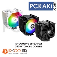 ID COOLING SE 226 XT ARGB / SNOW / BLACK  250W TDP CPU COOLER | 6 HEATPIPE TOWER LGA 1700 COMPATIBLE