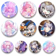 Honkai:Star Rail Cipher Cyrene Cartoon Brooch Game Figure Button Pins Cosplay Jewelry Accessories Cl
