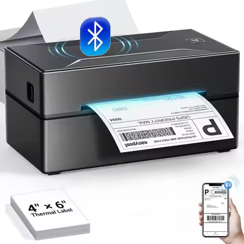 Marklife Thermal Label Printer D100 Mini Bluetooth 4X6inch Label Small Shipping Printer Maker For Ki