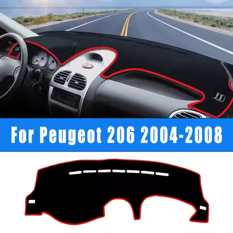 For Peugeot 206 CC SW 206CC 206SW 2004-2008 Car Dashboard Sun Shade Dash Covers Non-slip Pad Mat Acc