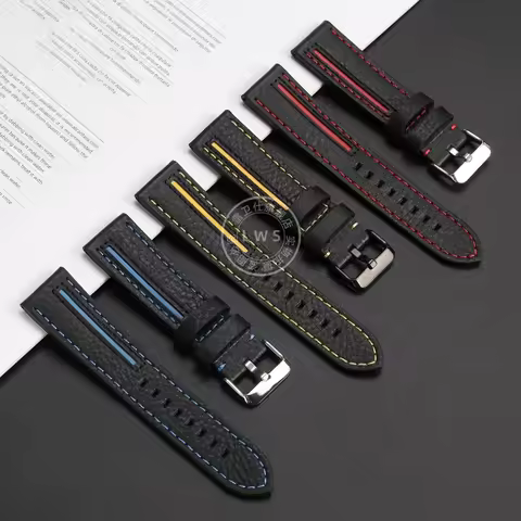 Spliced leather strap 22mm For Casio EQB900 EDIFICE EQB-501 500 EFR303 watch strap Bracelet EQB-800B
