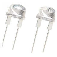 (10PCS) F8 8mm Straw Hat LED Emitting Diode Micro Indicator White Red Green Blue Yellow Orange UV RG