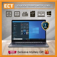 JOI Book 133 Pro Laptop (Celeron N4120 2.60GHz,128GB EMMC,4GB,13.3" FHD,W10P) - Grey