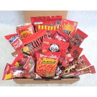 hampers snack gift box / hampers snack / snack box / gift box / hadiah - merah - b