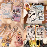 DAPHNE Card Storage Cover, Multifunctional Kuromi Pochacco Card Holder, Cute Plastic ID Credit Card 