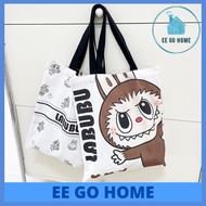 Beg Tote Kartun Labubu Comel Beg Sandang Ringan Cute Cartoon Canvas Tote Bag