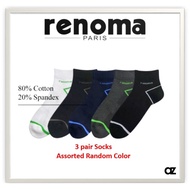 RENOMA 3in1 Combo Assorted Color Sock (A31)
