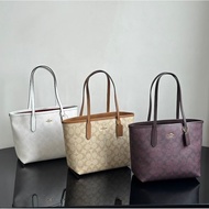 Coach Mini City Tote In Signature Canvas