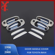 1996-2000 Chrome Side Door Handle Covers Bowl Accessories For Toyota Rav4 Rav 4 1996 1997 1998 1999 